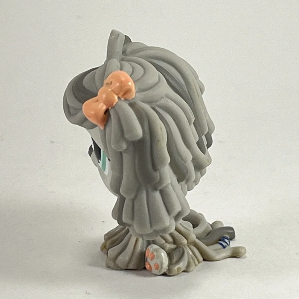 Littlest‎ Pet Shop #1458 Komondor Gray Shaggy Mop Sheepdog Kids LPS Vintage
